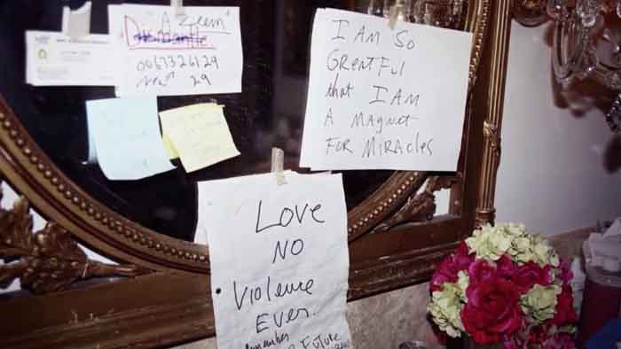 MJ leaving a note before his death.